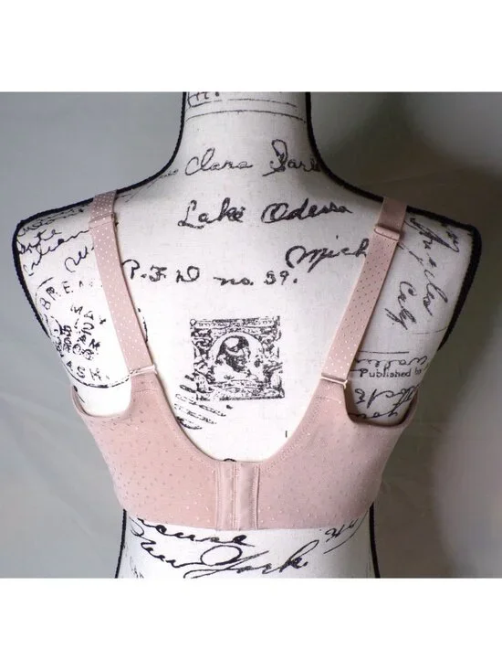 🆕WACOAL Back Appeal Wireless Seamless Unpadded Bra 36DD Beige #852303 - Picture 8 of 10